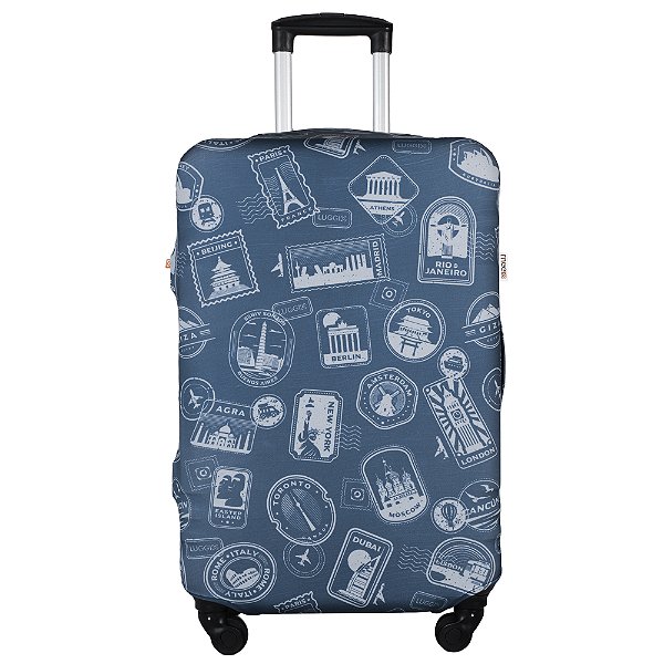 Capa para Mala Luggio Basic Estampa Passaporte Classic