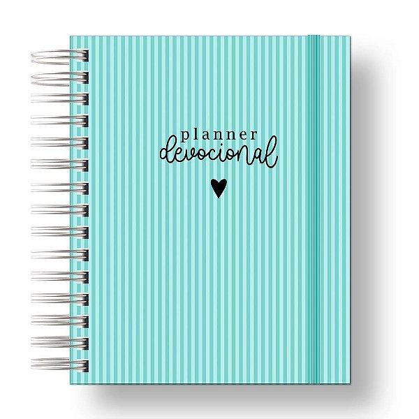 Caderno Devocional Feminino Listras Azul