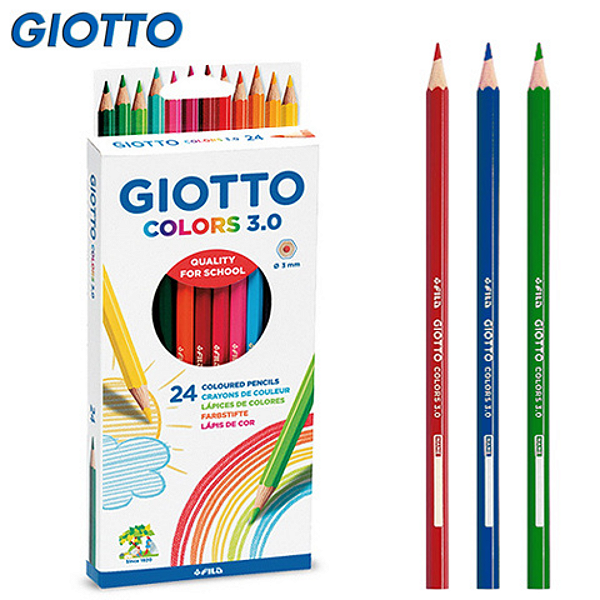 Lápis de cor Estojo 24 Cores Giotto Colors 3.0