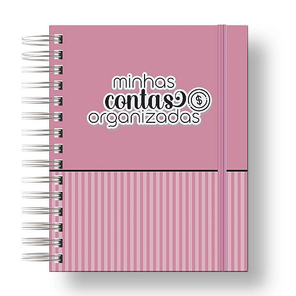 Planner Financeiro Minhas Contas Organizadas Rosa