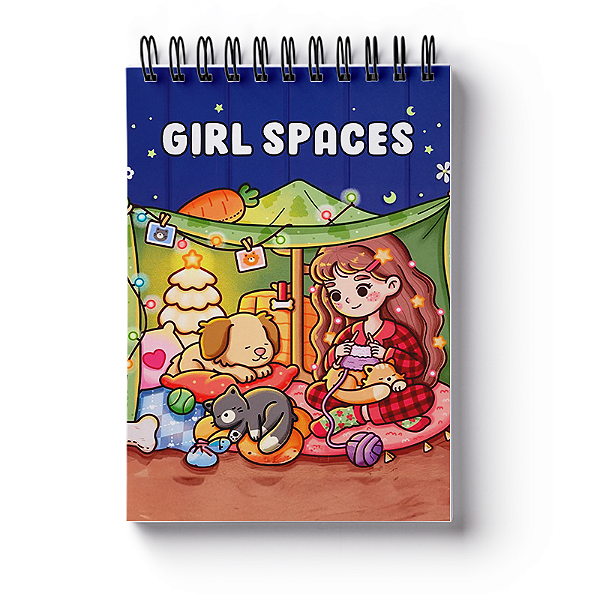 Livro De Colorir Girl Spaces Estilo Bobbie Goods Cute Easy