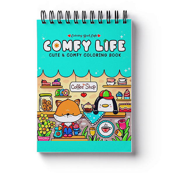 Livro De Colorir Infantil Comfy Life Estilo Bobbie Goods