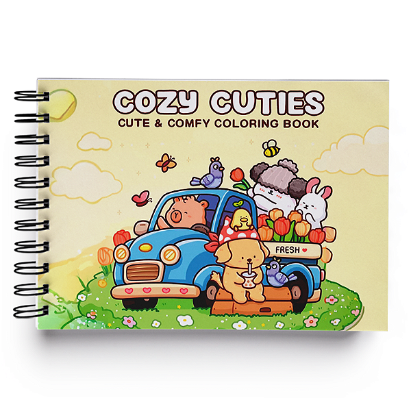 Livro De Colorir Para Adultos Crianças Coisinhas Fofas Coco Way Cozy Cuties