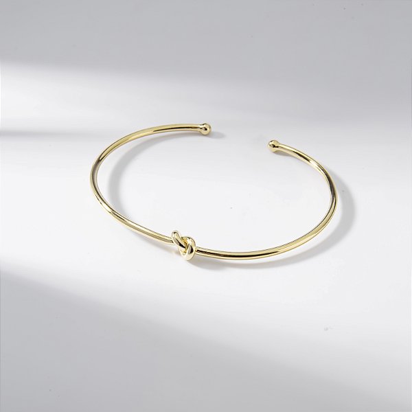 Bracelete Nó Banho de Ouro 18k