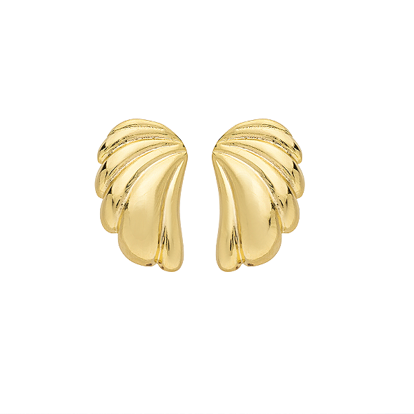 Brinco Asa Vintage Banho de Ouro 18k