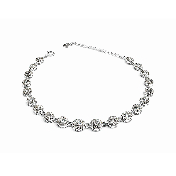 Pulseira Riviera em Prata 925 com Zircônias Cravejadas