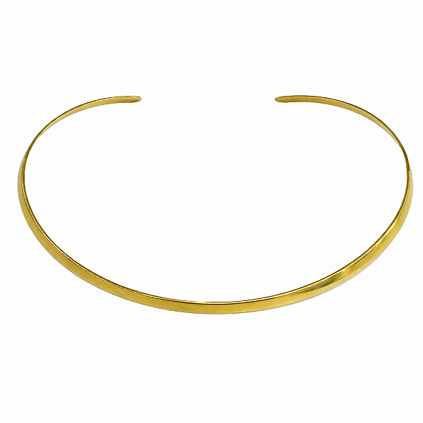 Choker Rígida Lisa no Banho de Outro 18k