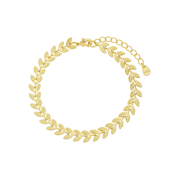 Pulseira Arrow Detalhes Banho de Ouro 18k
