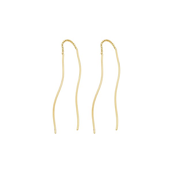 Brinco Looping no Banho de Ouro 18K