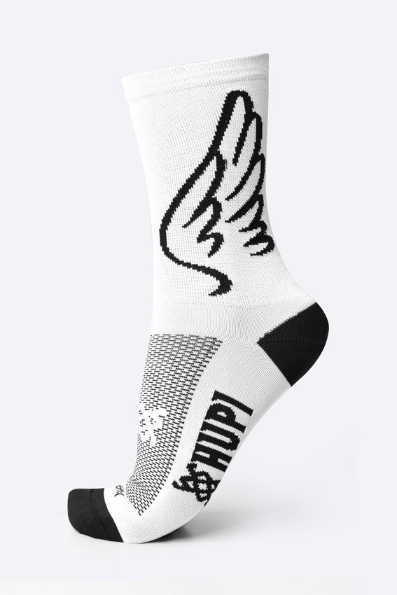 MEIA HUPI ASAS BRANCO/PRETO | TAM.: UNICO (36-42)