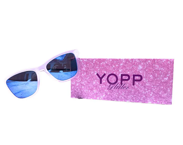 Oculos de Sol Yopp Polarizado Uv400 Glitter Ouro