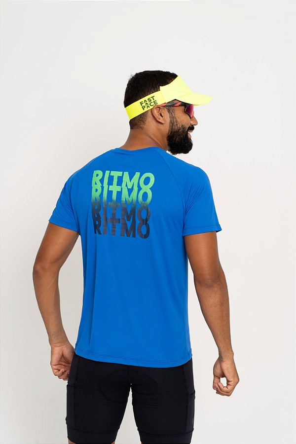 Camiseta Masculina RITMO Azul  – Fast Pace
