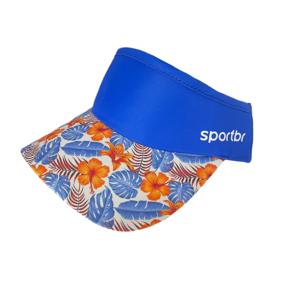 Viseira Sportbr - Floral Azul