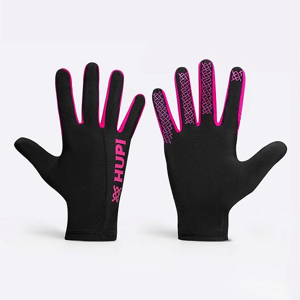 Luva HUPI Running - Preto e Pink