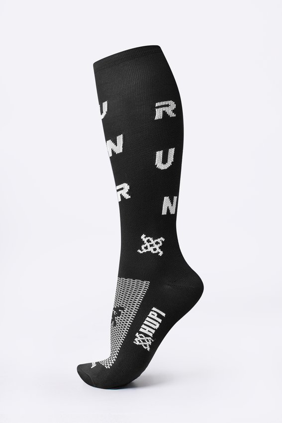 MEIA HUPI RUN SPRINT PRETO LONGA