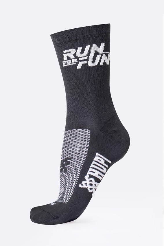MEIA HUPI RUN FOR FUN PRETO | TAM.: UNICO (36-42)
