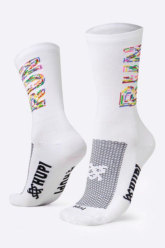 MEIA HUPI RUN COLORS BRANCA | TAM.: UNICO (36-42)