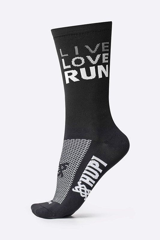 MEIA HUPI LIVE LOVE RUN PRETO | TAM.: UNICO (36-42)