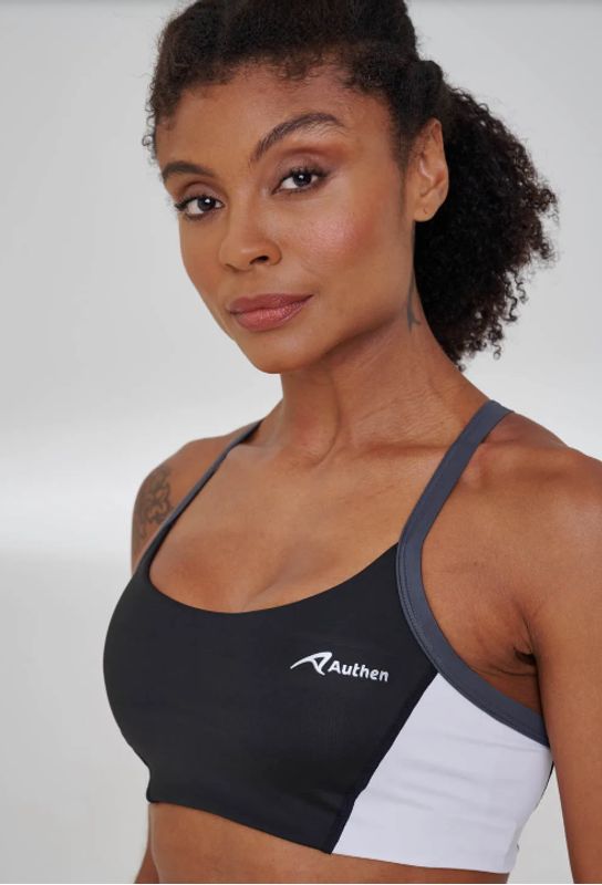 Top Authen Essencial Run Flight Preto