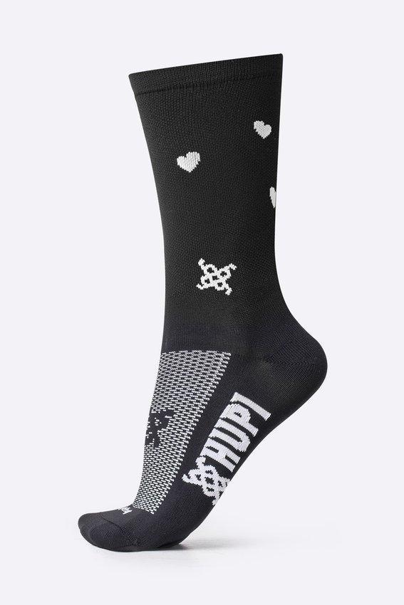 MEIA HUPI SMALL HEART PRETO COR: PRETO | TAM.: UNICO (36 ao 42)