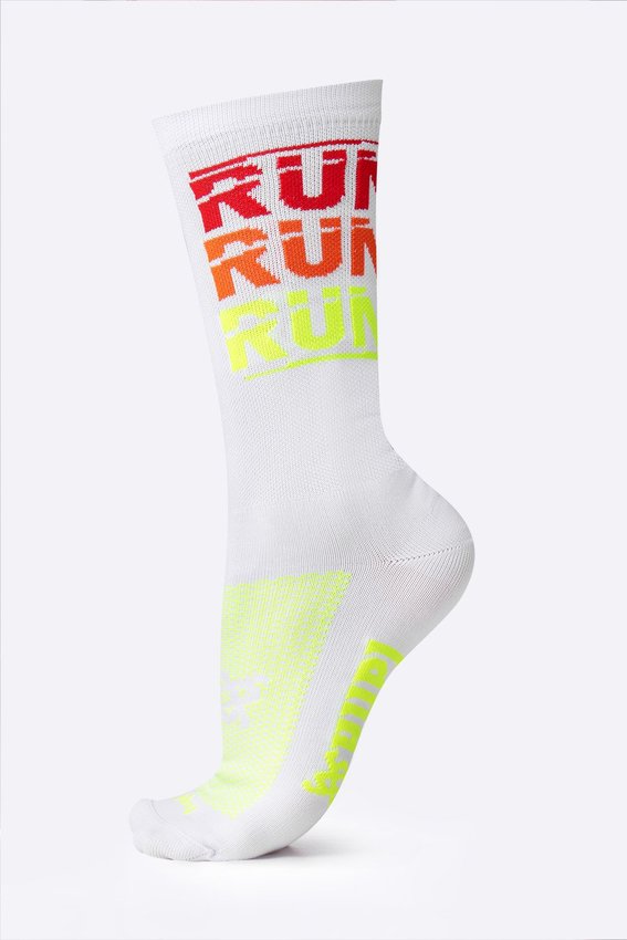 MEIA HUPI RUN RUN RUN BRANCO- LT COR: BRANCO | TAM.: 34-38