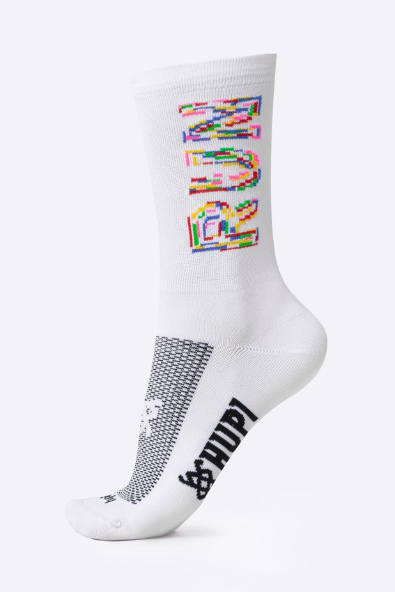 MEIA HUPI RUN COLORS BRANCA - LT - COR: BRANCO | TAM.: 34-38