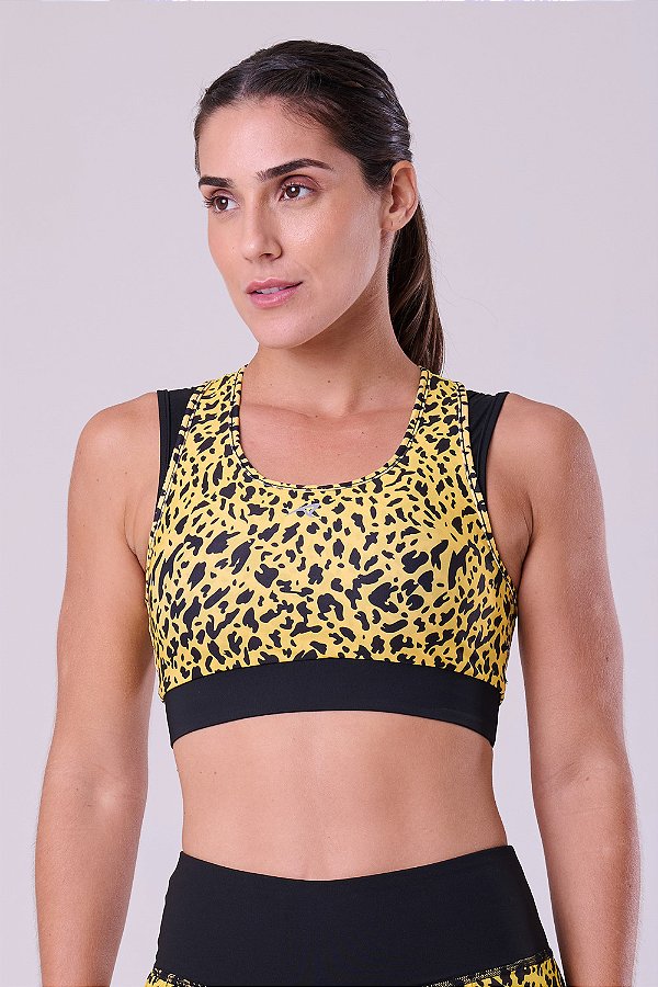 Top Authen Signature Samba 2 em 1  Dupla Face | Preto/ Estampa Bora