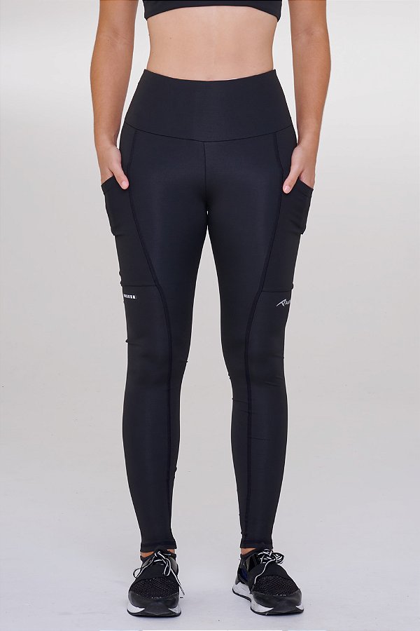 Legging Authen Essential Run Stamina | Preto