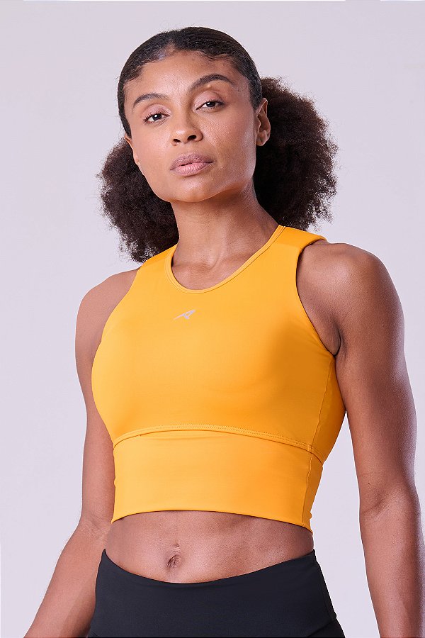 Top Authen Grit Serra Cropped C/ Bolso | Laranja Claro