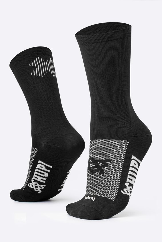 MEIA HUPI DOUBLE X PRETO COR: PRETO.  TAM.: UNICO.