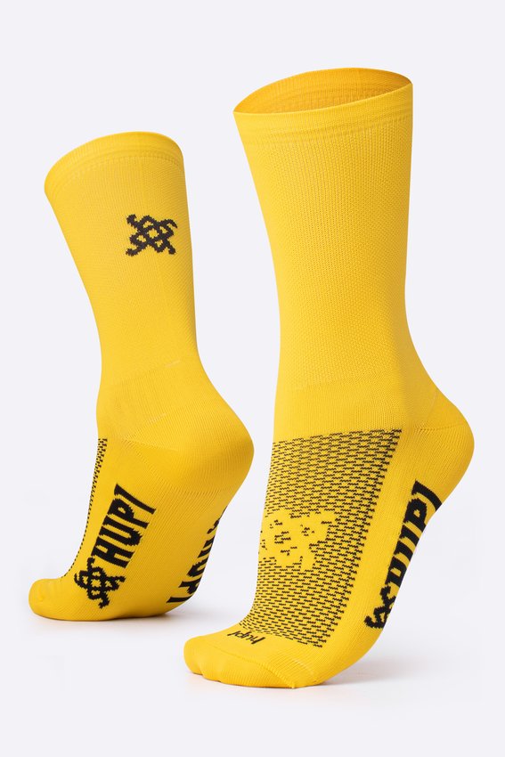 MEIA HUPI LISA AMARELO COR: AMARELO.  TAM.: UNICO.