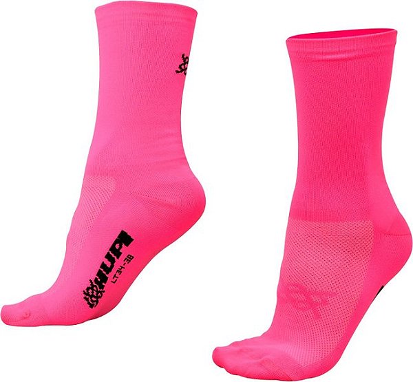 MEIA HUPI LISA ROSA NEON LT - PARA PES MENORES COR: ROSA NEON.  TAM.: UNICO.
