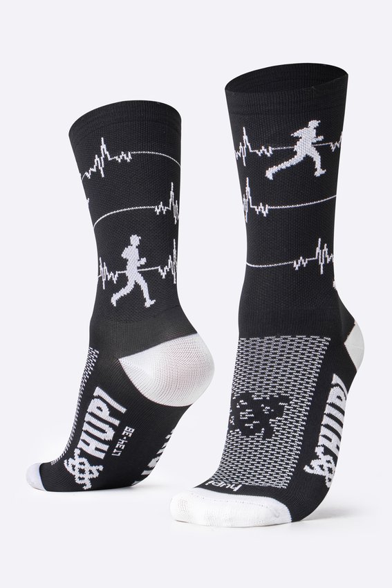 MEIA HUPI RUN BEATS PRETO LT - PARA PES MENORES COR: PRETO.  TAM.: UNICO.