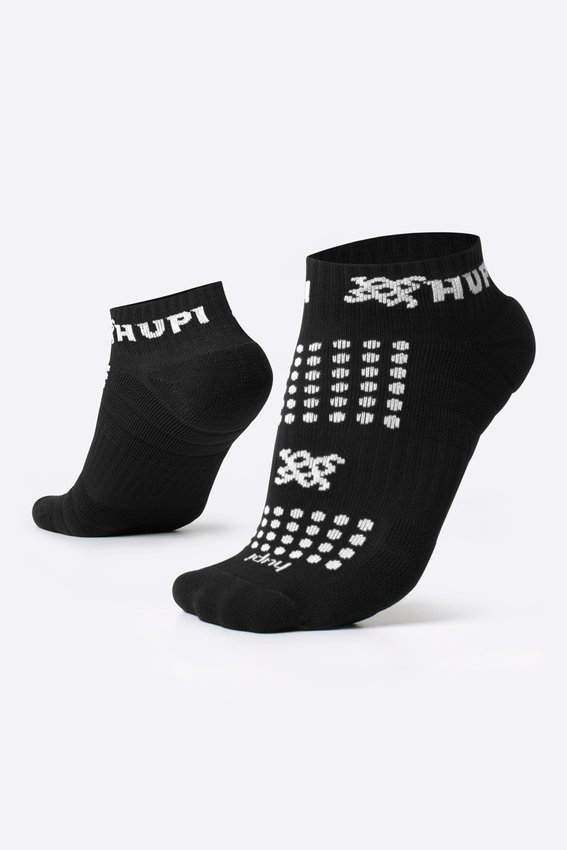 MEIA HUPI RUNNING PRO PRETO/BRANCO COR: PRETO/BRANCO.  TAM.: UNICO.