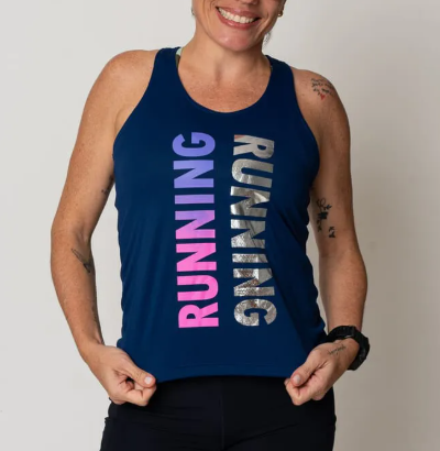 Regata Baby Look Running Marinho