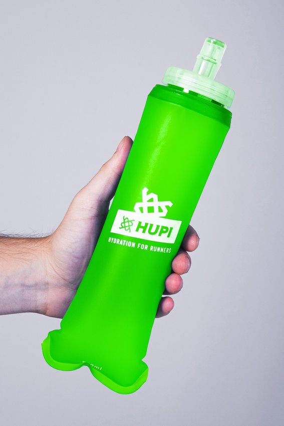 GARRAFA DOBRAVEL SOFT FLASH HUPI VERDE - 500ML COR: VERDE.  TAM.: 500 ML.