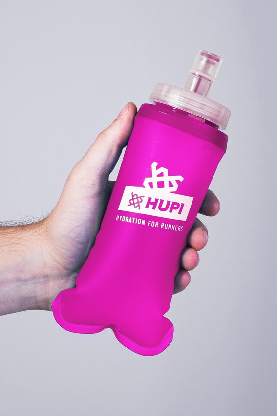 GARRAFA DOBRAVEL SOFT FLASH HUPI ROSA - 350ML COR: ROSA.  TAM.: 350 ML.