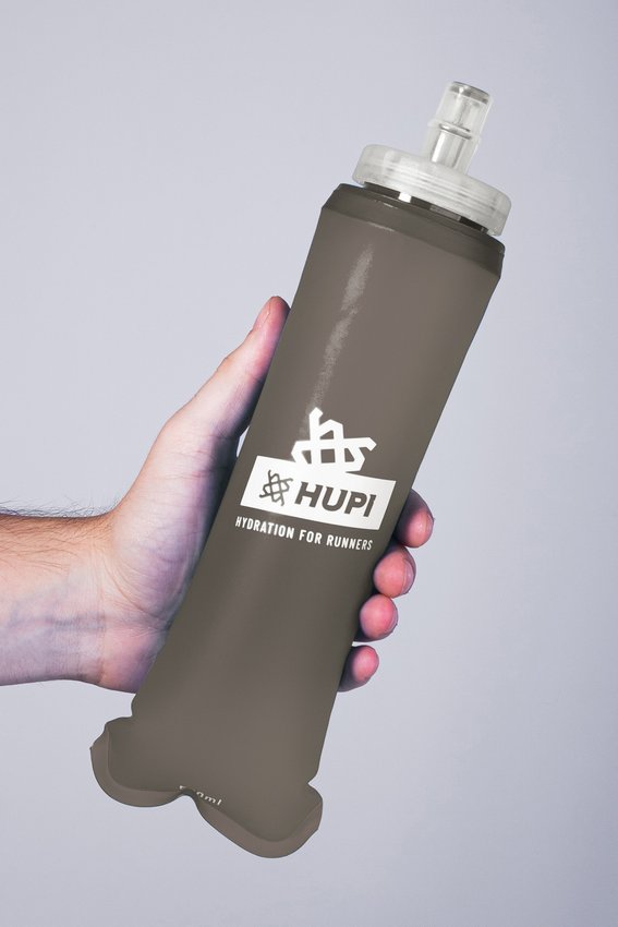 GARRAFA DOBRAVEL SOFT FLASH HUPI CINZA - 500ML COR: CINZA.  TAM.: 500 ML.