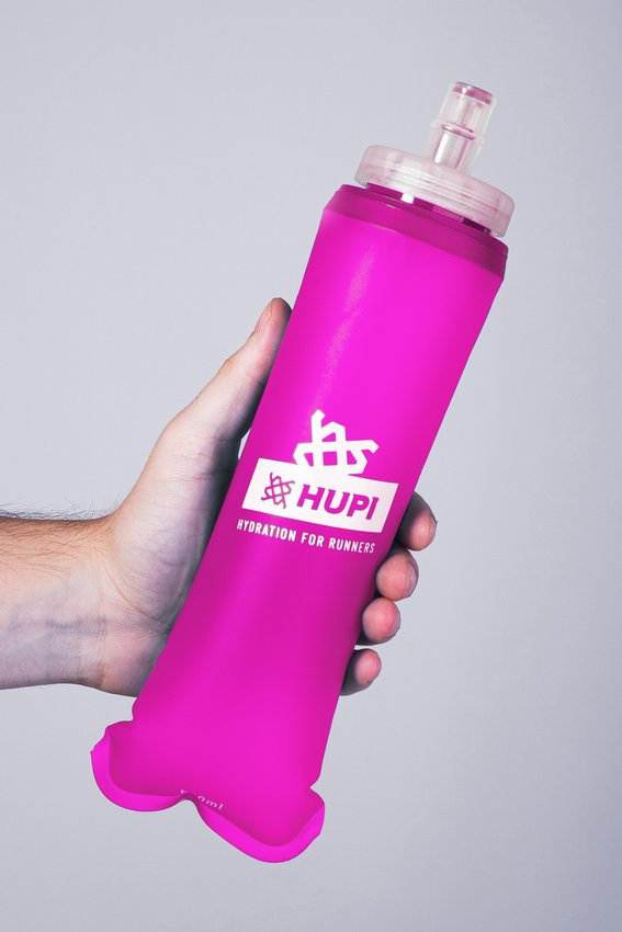 GARRAFA DOBRAVEL SOFT FLASH HUPI ROSA - 500ML COR: ROSA.  TAM.: 500 ML.