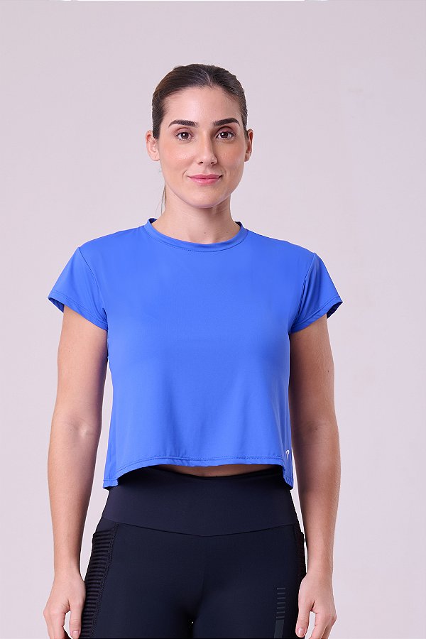 Camiseta Keep Cool Crooped Azul