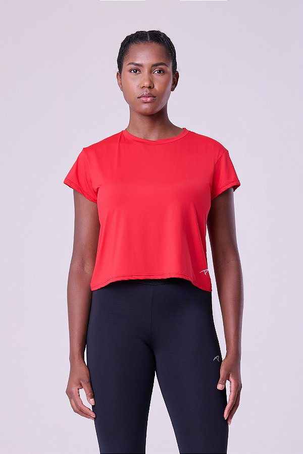 Camiseta Keep Cool Crooped Vermelho