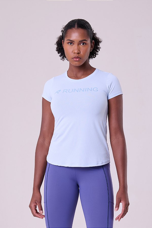 Camiseta Keep Cool Running Azul Claro