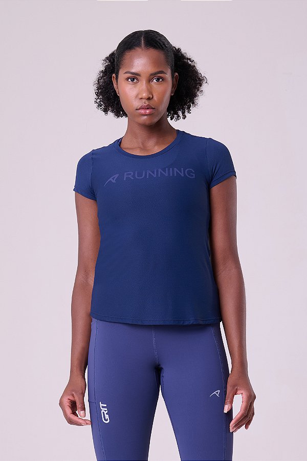 Camiseta Keep Cool Running Azul Breu