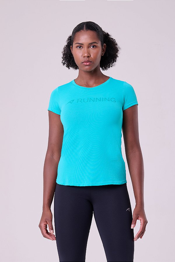Camiseta Keep Cool Running Verde Médio