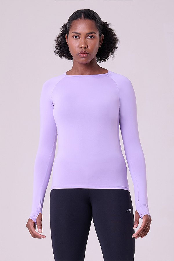 Camiseta Manga Longa Keep Cool Needed Lavanda