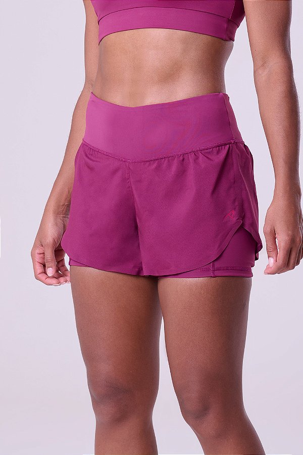 Short com Bermuda Signature Samba 2 em 1 Bordo