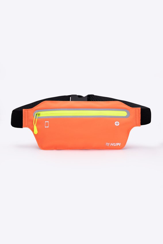 POCHETE HUPI SLIM CORAL ZIPER AMARELO COR: CORAL/AMARELO.  TAM.: UNICO.  - HUPI