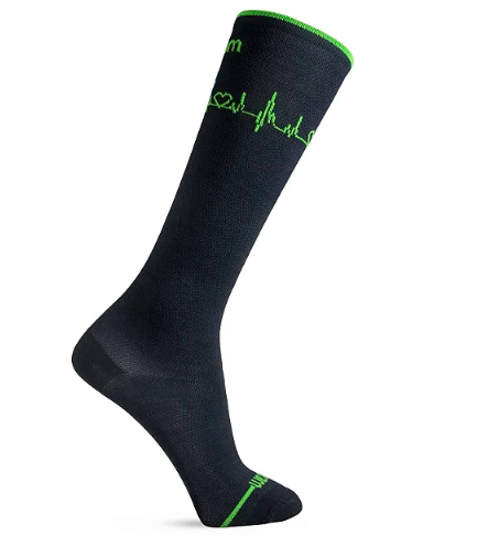 MEIA CANO ALTO COMPRESSAO FIO EMANA® - DRA ANA PAULA - MA / PRETO / VERDE / 39-43