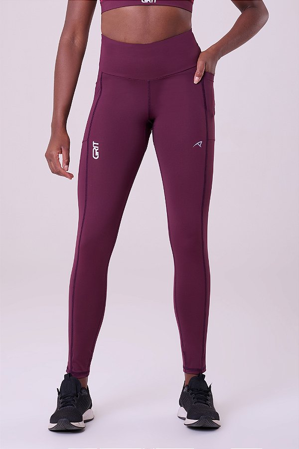 Legging Authen Grit Bossa Vinho