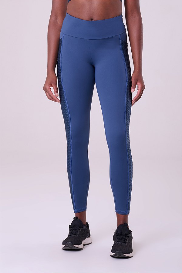 Legging Authen Signature Samba Luxe Azul Lake
